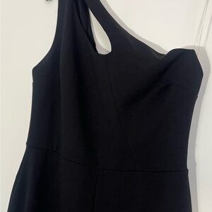 Elegant One-Shoulder Black Jumpsuit